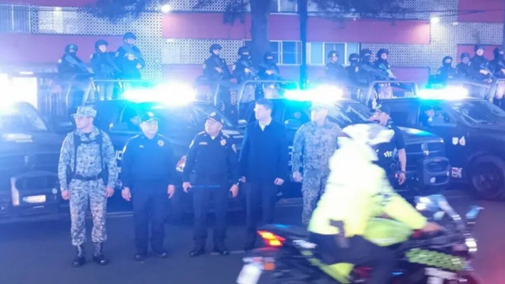 Operativo policiaco en la Ciudad de México